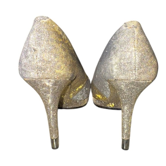 Gianni Bini Glitter Heels Bundle 8.5 | Silver & Iridescent Sparkle Pair - Picture 12 of 16